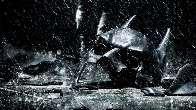 Broken Batman Mask — Black, Dramatic