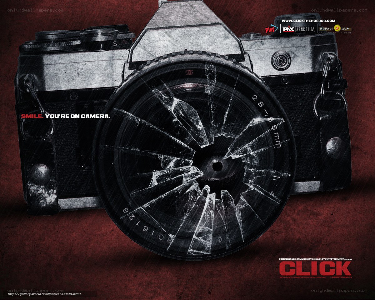 Broken camera horror poster