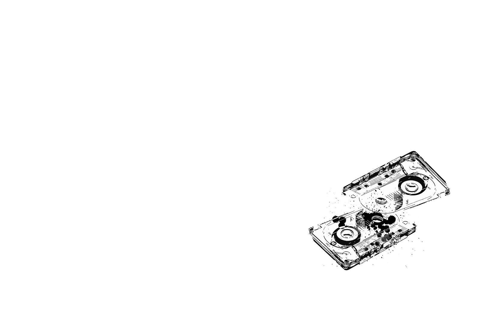 broken cassette tapes