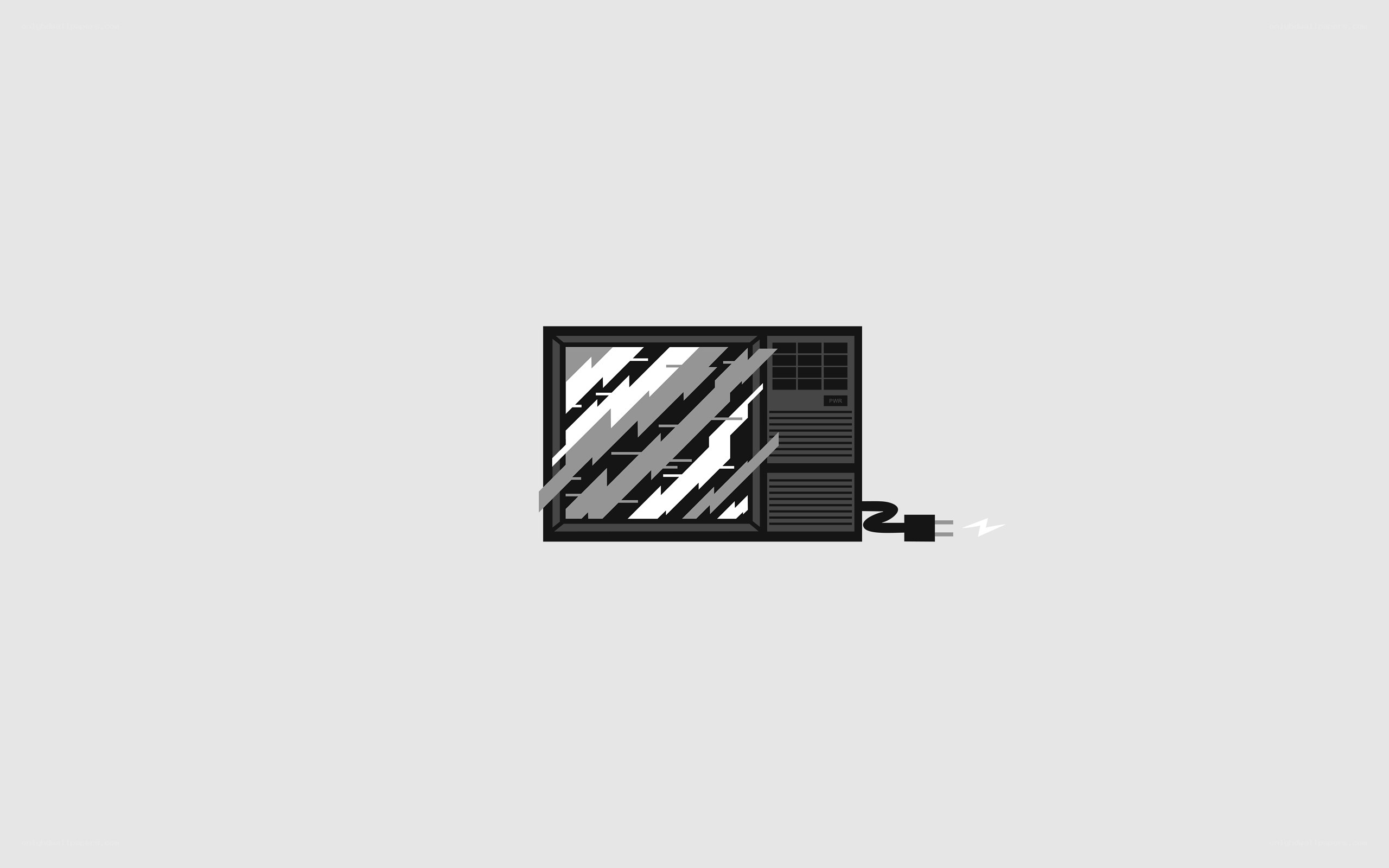 broken computer monitor