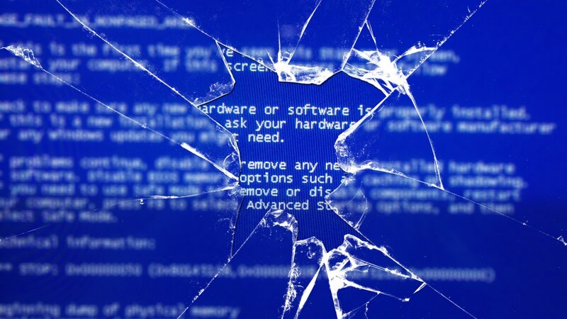 Broken Computer Screen