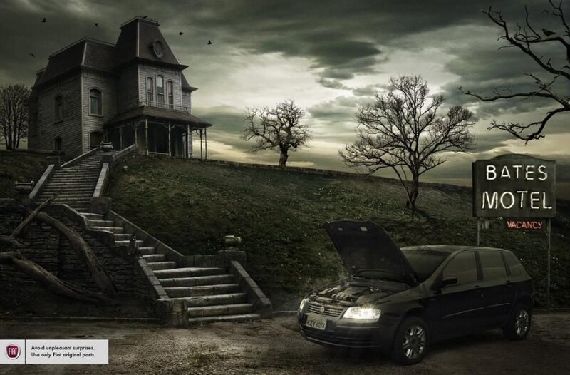 Broken-down Car at Motel