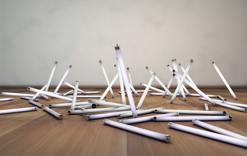 Broken Fluorescent Tubes