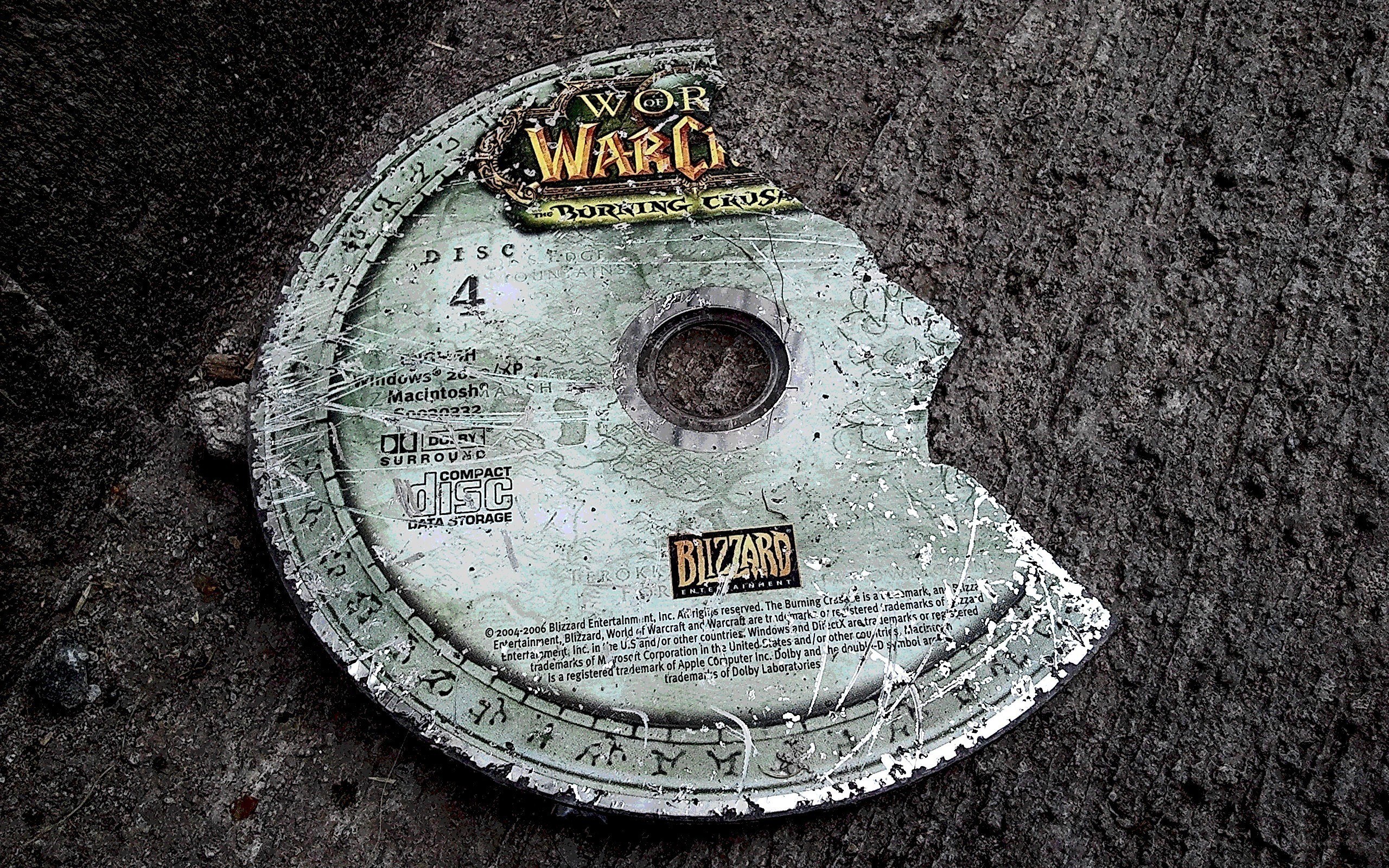 broken game disc
