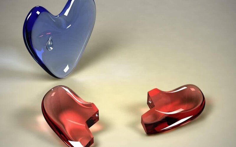 Broken Glass Hearts — Blue, Melancholic