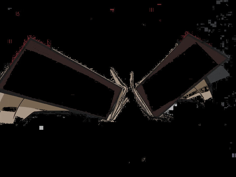 broken glasses on black background