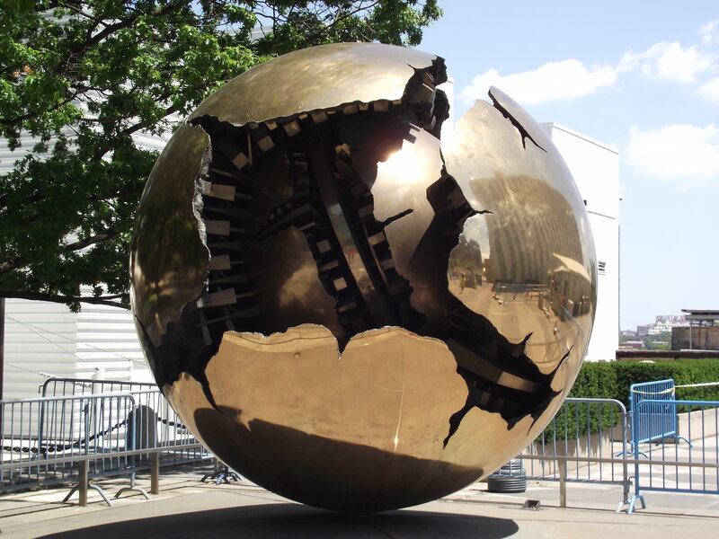 Broken Golden Sphere