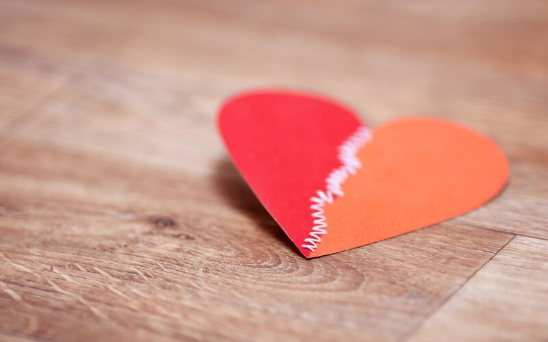 Broken Heart Cutout