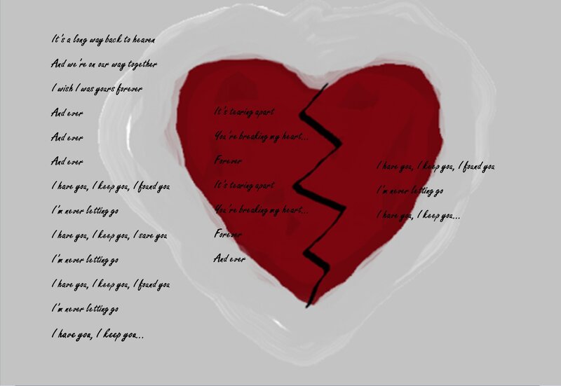 Broken Heart Illustration — Red, Melancholic