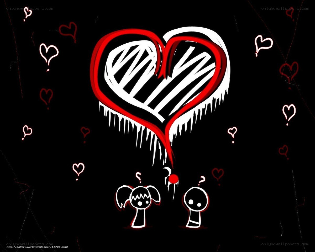 Broken heart illustration