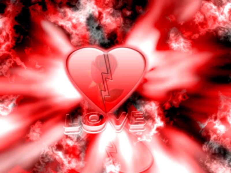 broken heart love concept