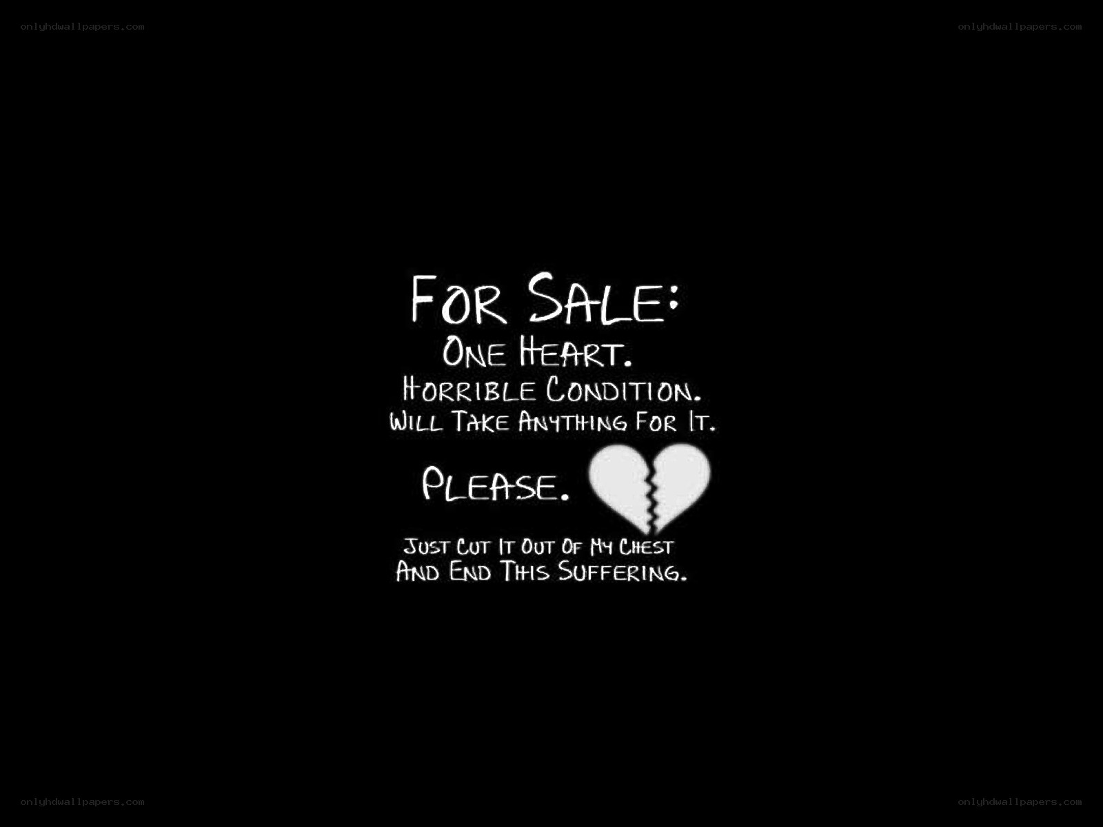 broken heart sale ad