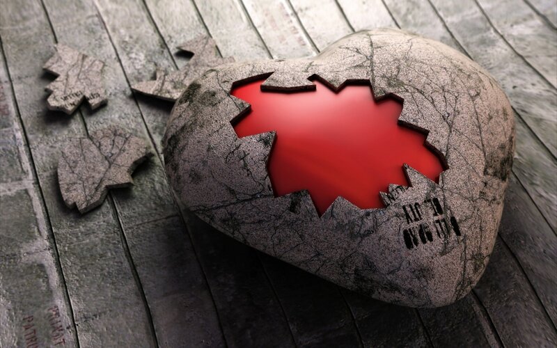 broken heart stone