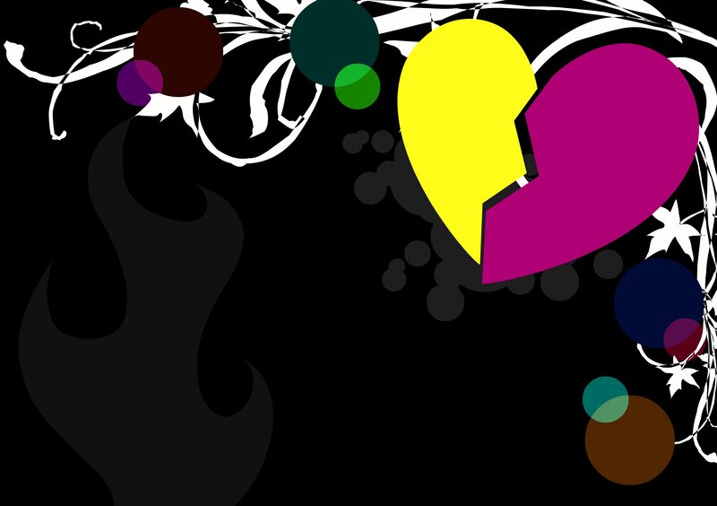 Broken Heart Symbol — Black
