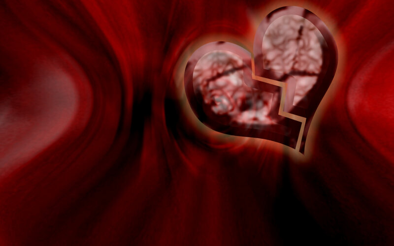 Broken Heart Symbol — Red
