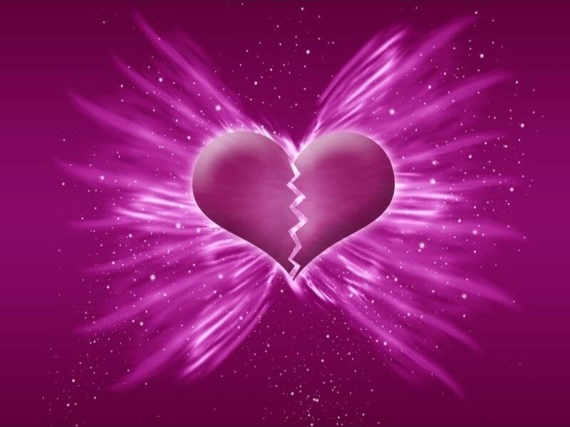broken heart with wings