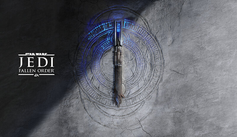 Broken Lightsaber on Stone