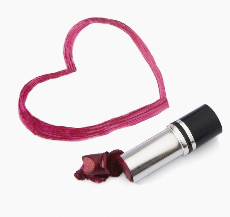 Broken Lipstick with Heart