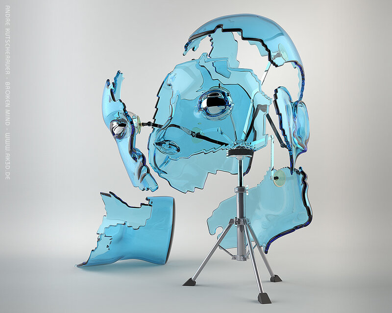 Broken Mind sculpture