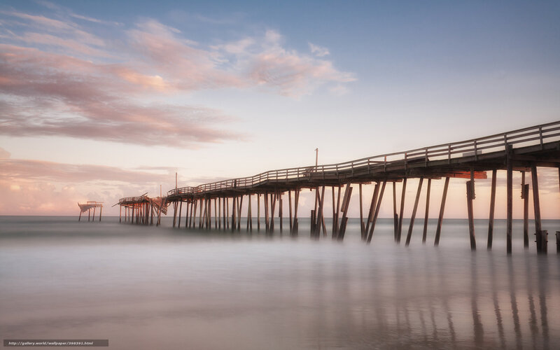 Broken Pier at Sunset