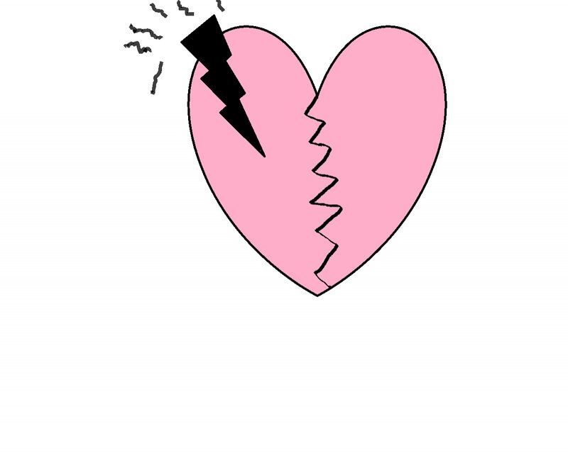 Broken Pink Heart