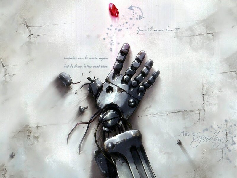 Broken Robotic Hand — Gray