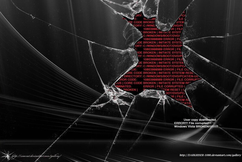 Broken screen error wallpaper