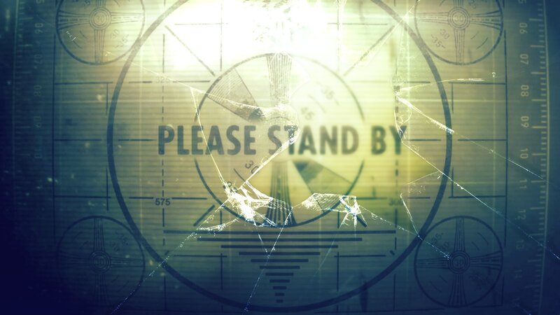 Broken Screen with Text
