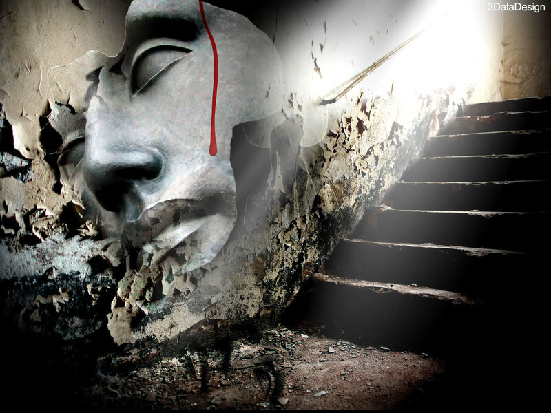 Broken Stone Face