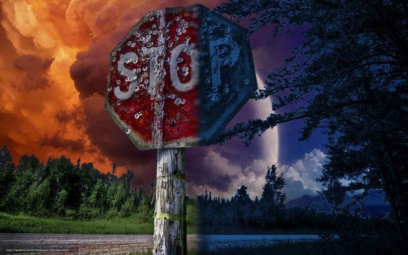 Broken Stop Sign