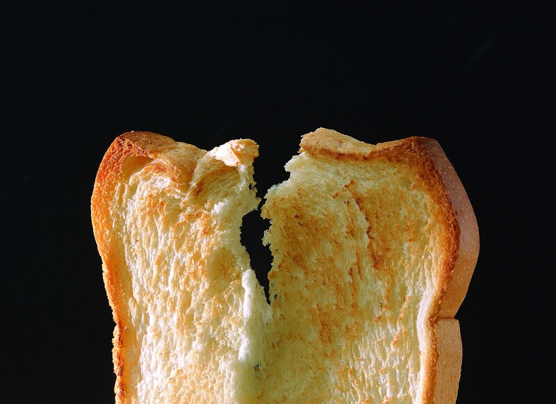 broken toast slice