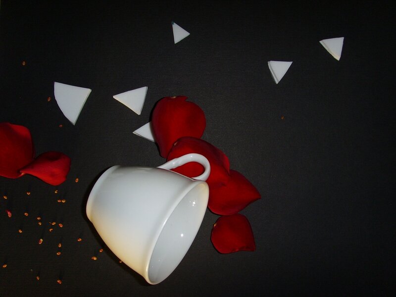 Broken White Cup