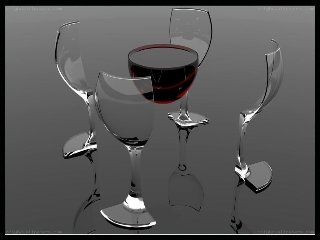 Broken wine glasses with red wine