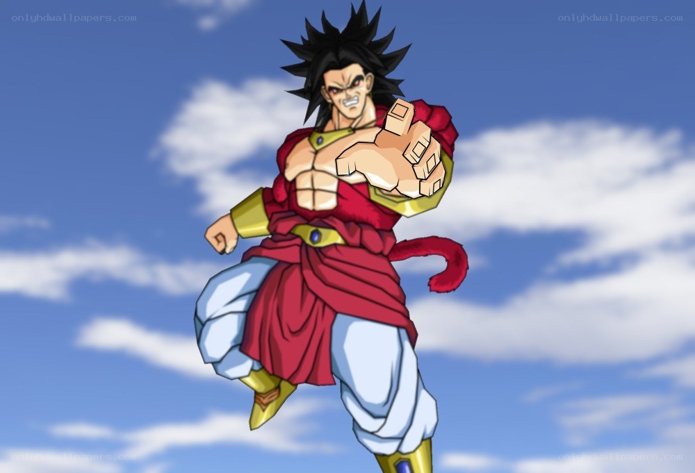 Broly in battle stance