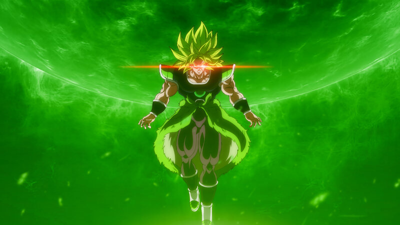 Broly in Green Aura — Dramatic