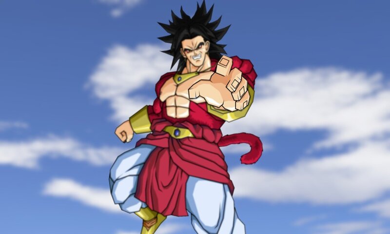Broly in Red Armor — Blue