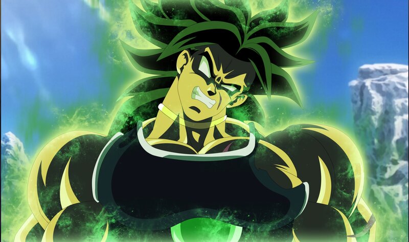Broly in Super Saiyan Form — Green, Dramatic, Anime, Green Aura