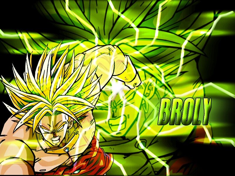 Broly in Super Saiyan Form — Green, Dramatic, Anime