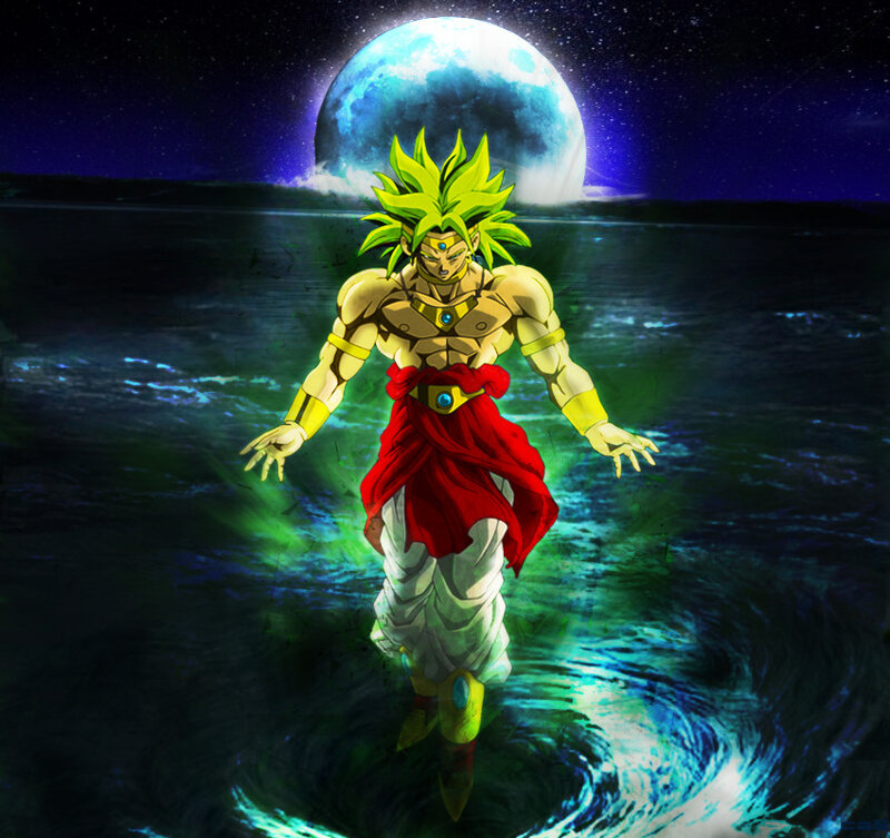 Broly in the moonlight