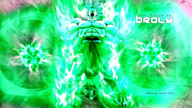Broly's green energy aura