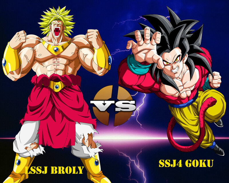 Broly Vs Goku Battle — Blue