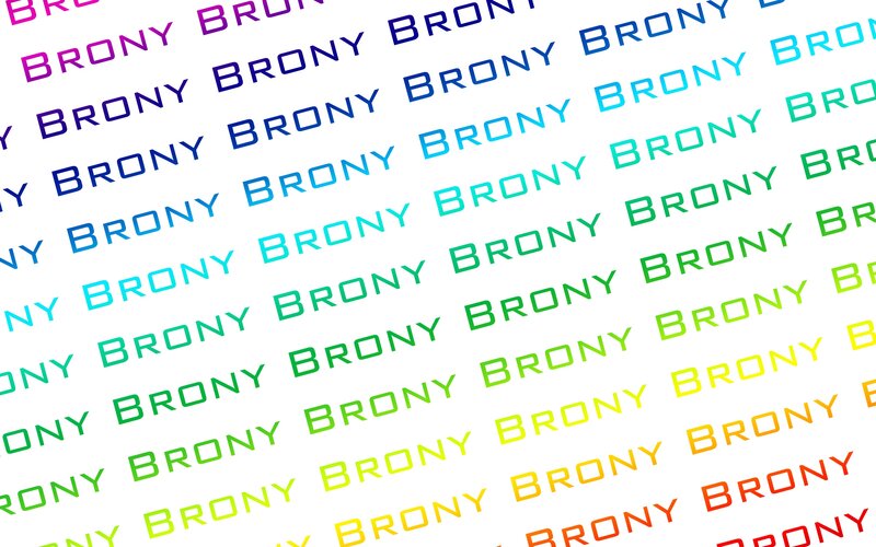 Brony text pattern