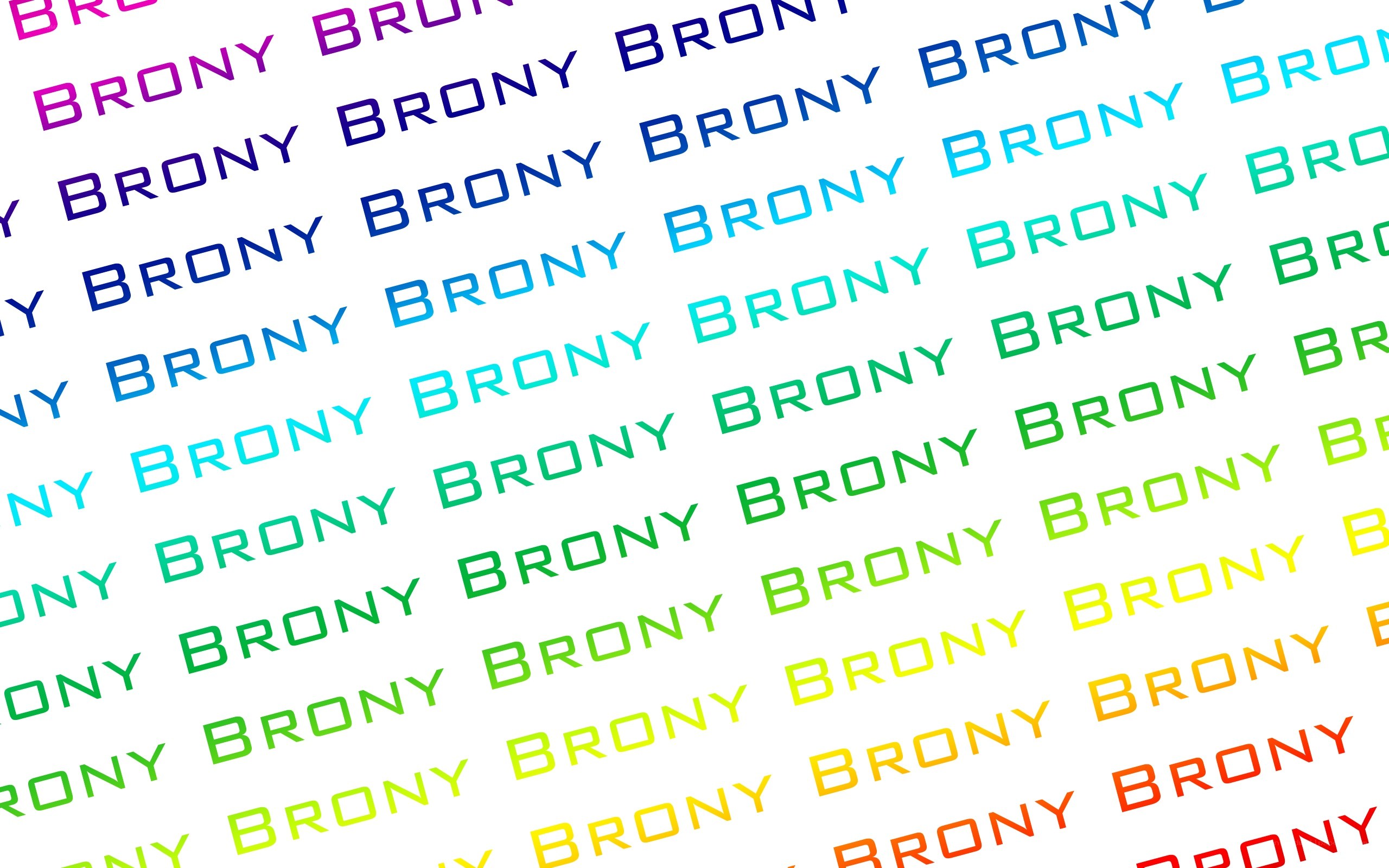 Brony text pattern