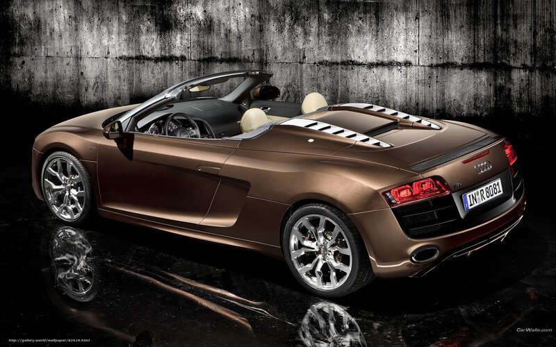 Bronze Audi R8 Spyder — Brown, Dramatic