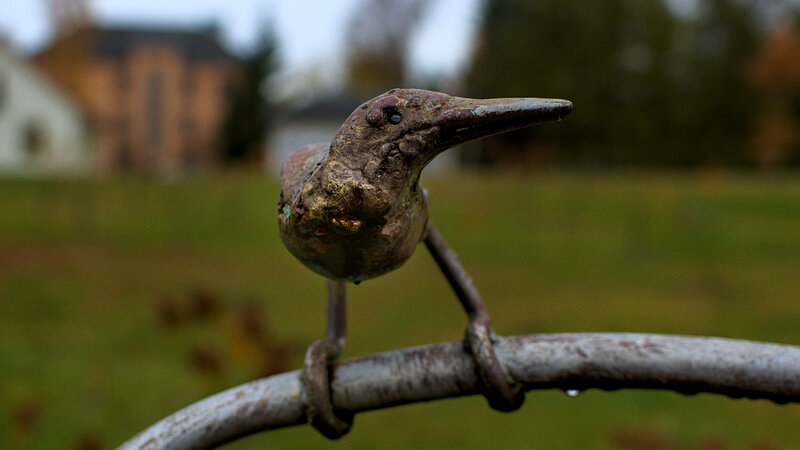 Bronze Bird Sculpture