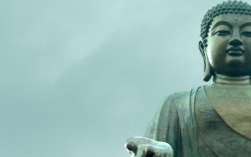 Bronze Buddha Statue — Green