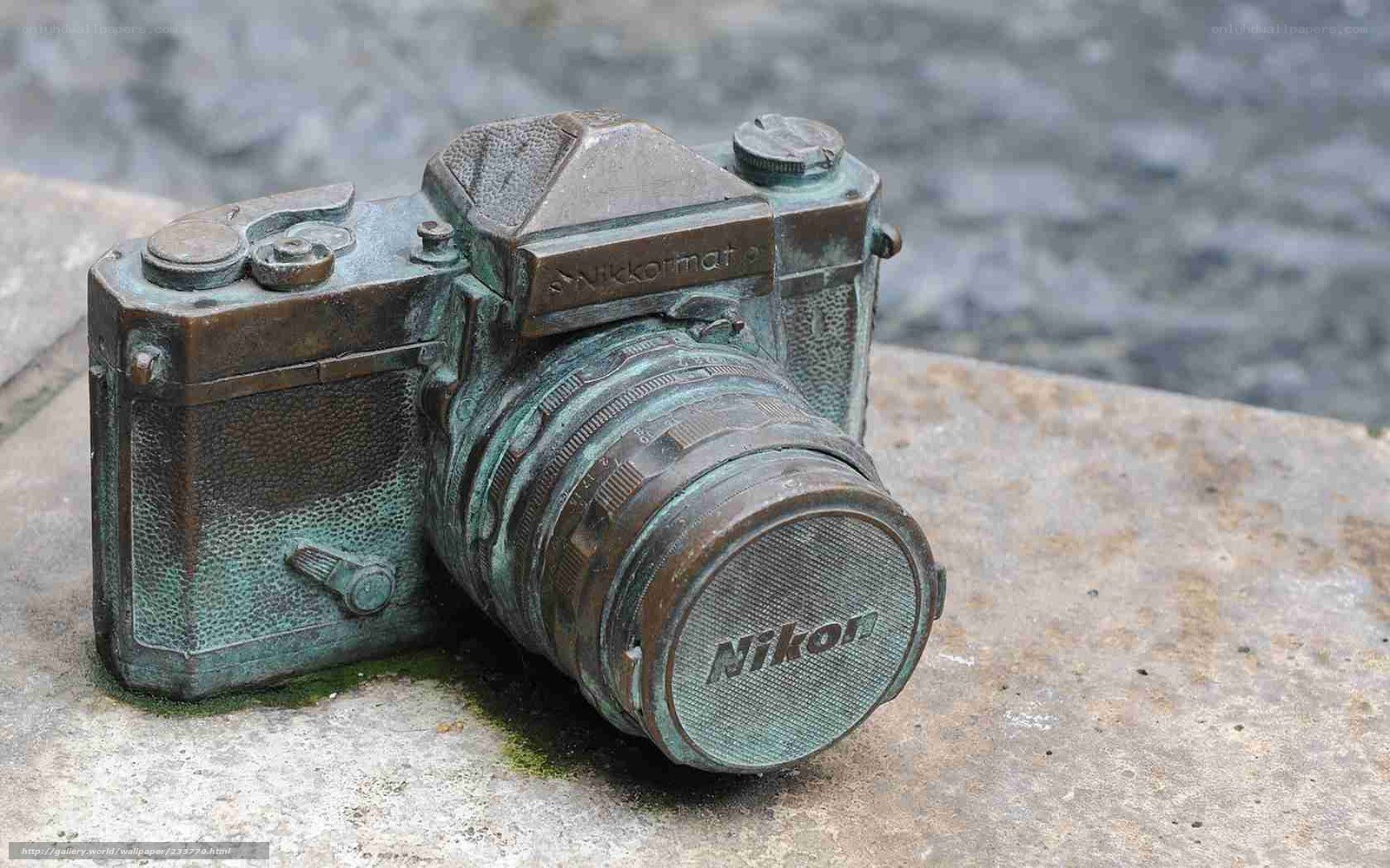 bronze camera sculpture