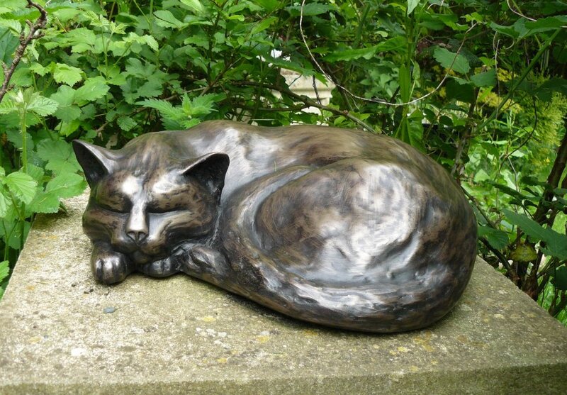 Bronze Cat Statue