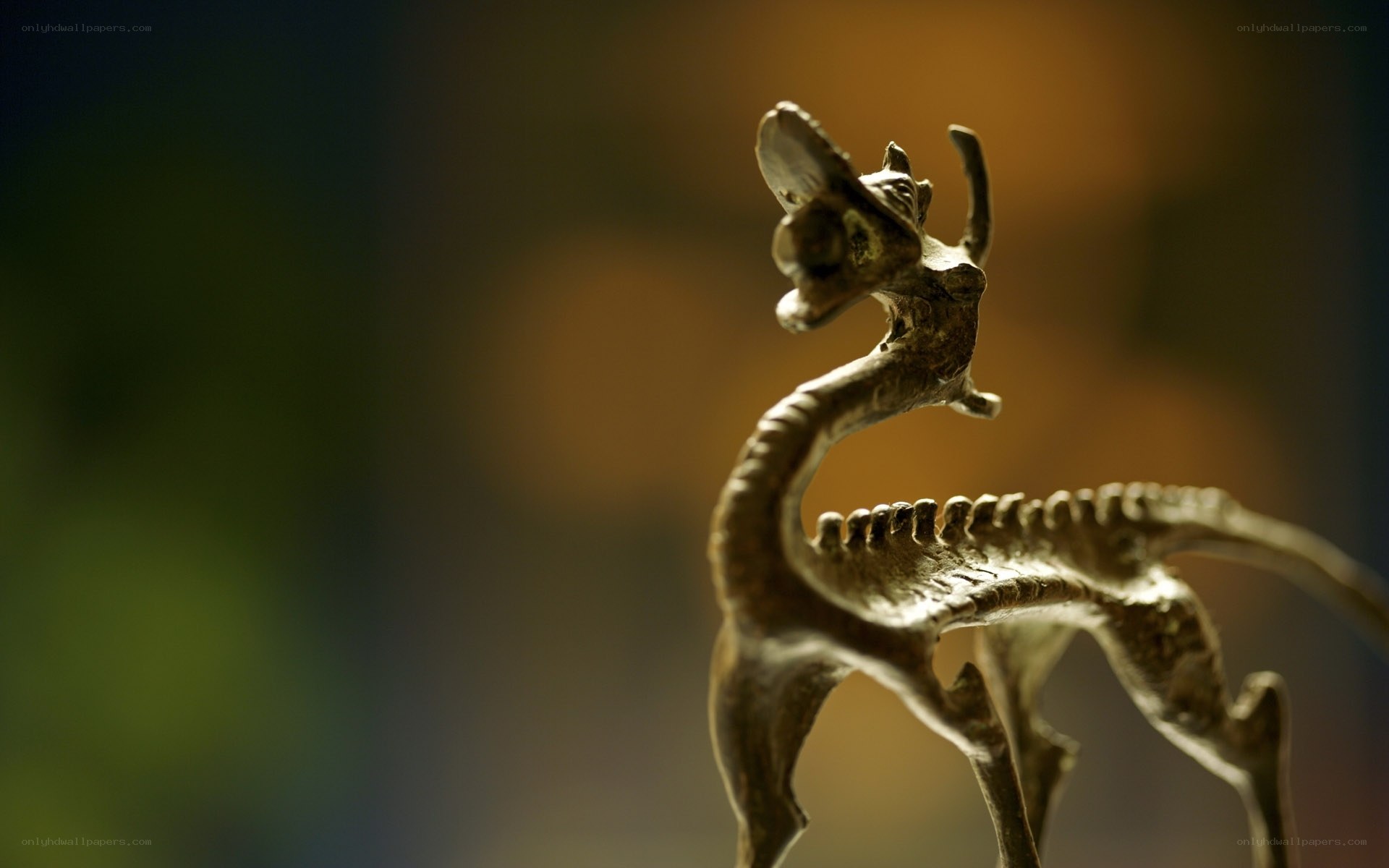 bronze deer sculpture