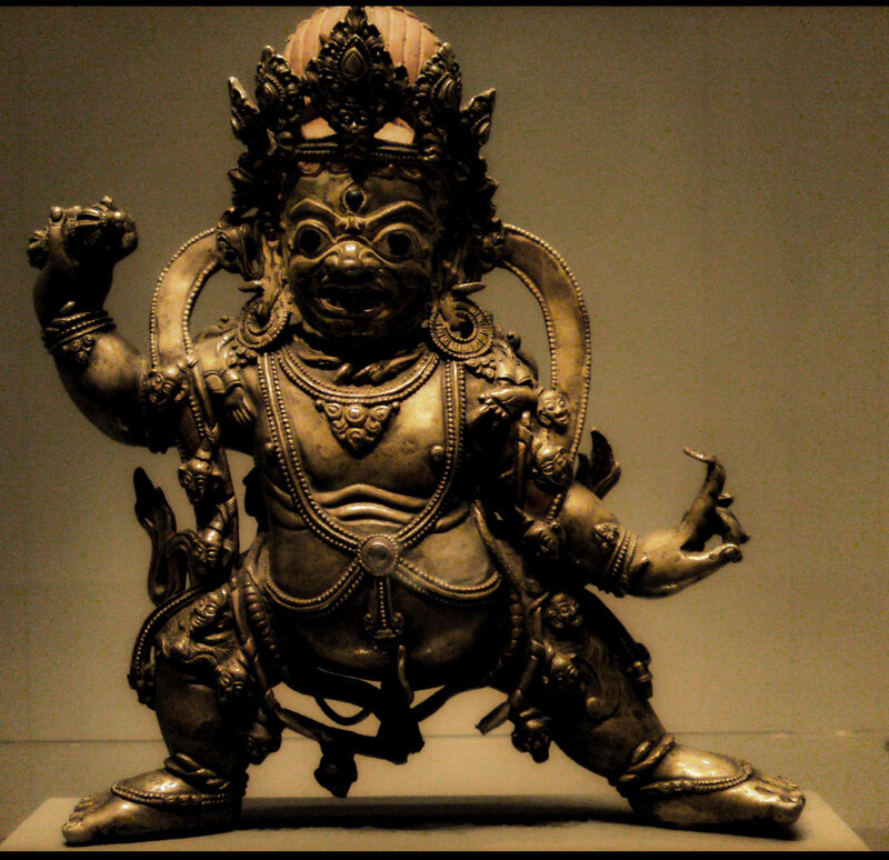 Bronze Deity Statue — Brown